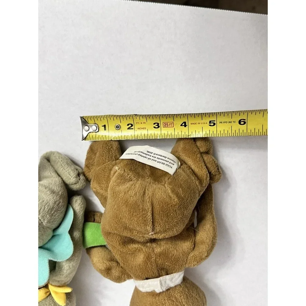 Hanna Barbera The Yogi‎ Bear & Cindy Bear 8” Plush Set Stuffed Animal Toy 2000